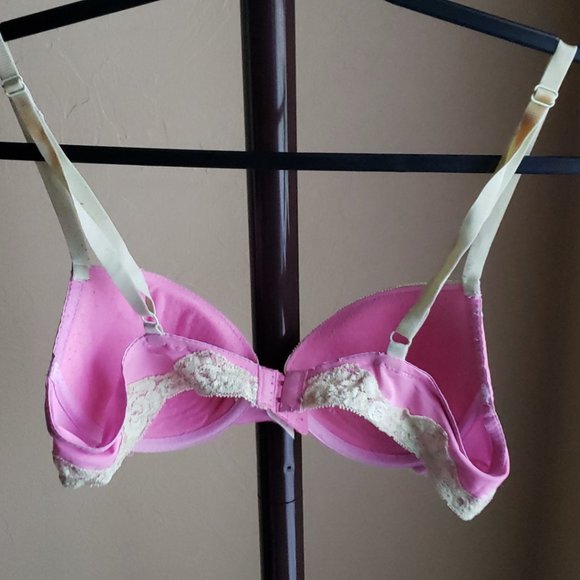 René Rofé Pink & Green Lace Bra – Size 36B - Picture 13 of 16